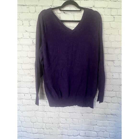Lane Bryant Plus Size Purple Sweater Size 22/24 - Picture 3 of 3
